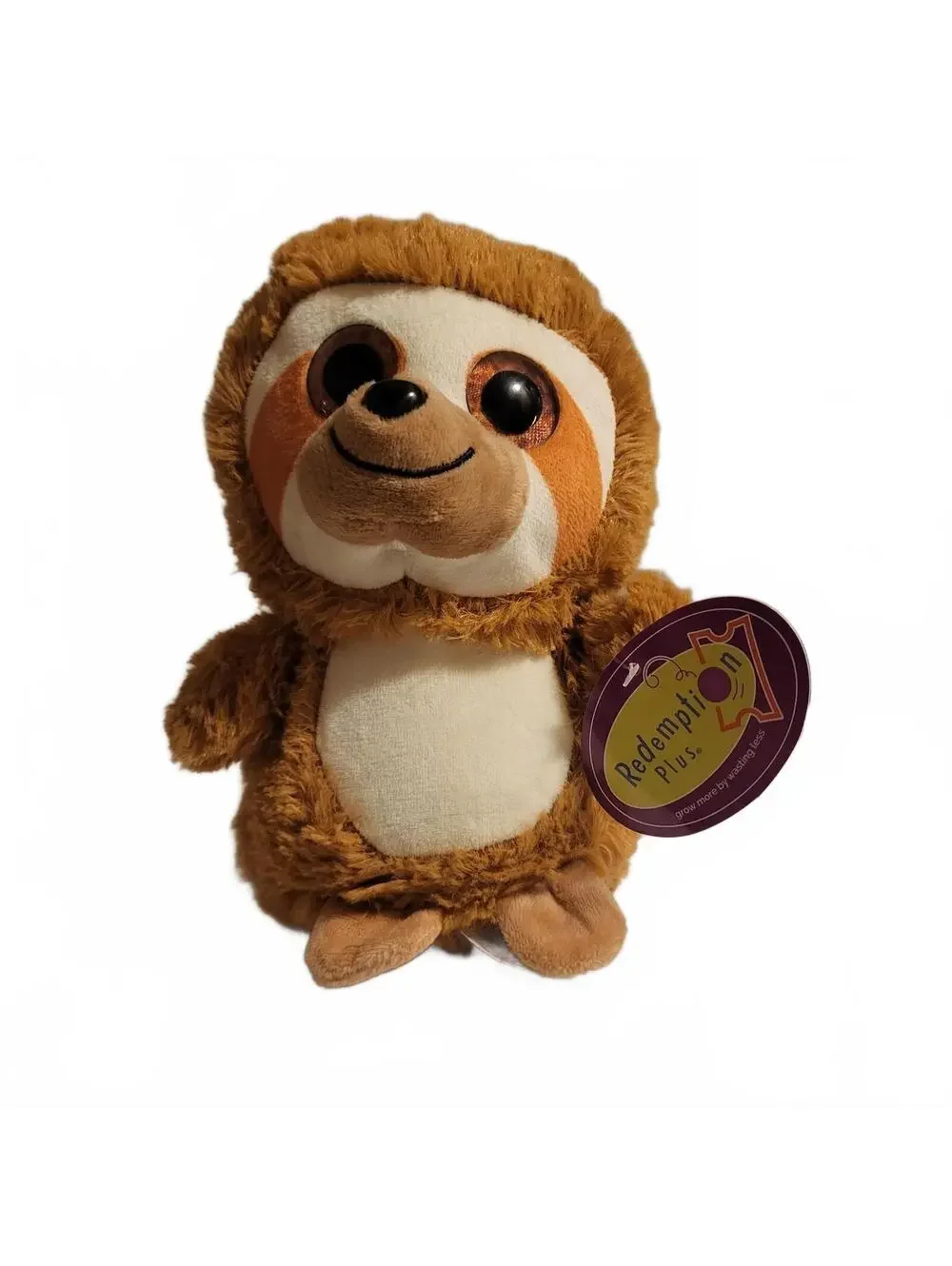 Redemption Plus Plush Sloth Stuffed Animal Toy Soft Brown and Cream